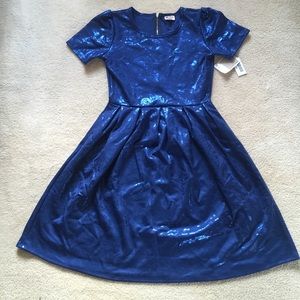 LuLaRoe Amelia Dress Elegant Collection Large